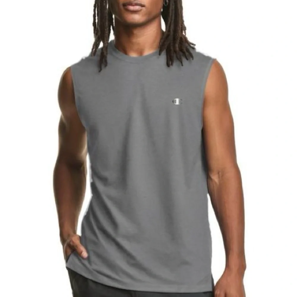 Champion Men’s Sport Muscle Tee Size M Gray
